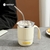 Worthbuy 18/8 caneca de água de aço inoxidável para café chá leite, à prova de vazamento com palha, drinkware de cozinha para crianças adultos