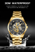 LIGE Relógios para Homens Wartterproof Esporte Big Mens Watch Top Marca Oco Rel