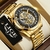 LIGE Relógios para Homens Wartterproof Esporte Big Mens Watch Top Marca Oco Rel