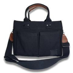 Tote Bag Black Canvas