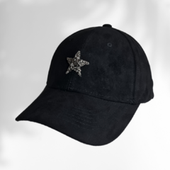 Cap Black Velvet Stone Star - comprar online