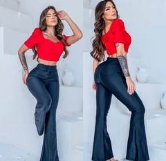 Calça flare prada