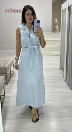 conjunto colete e saia marrant azul - comprar online
