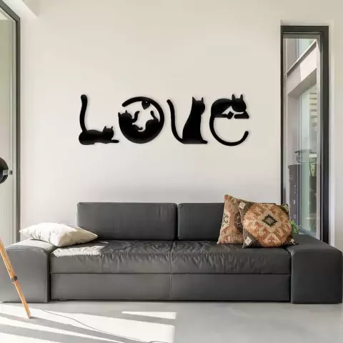 Painel Decorativo Love Cats