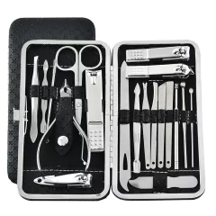 19 pçs/set Poda Nail Clippers, Corte Alicate ,Conjunto Único Nail Groove Pedicure - comprar online