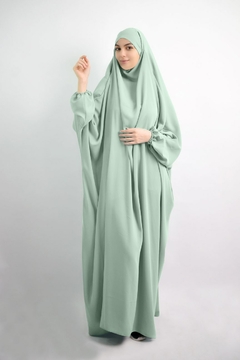 Eid com capuz mulheres hijab vestido de oração jilbab abaya longo - comprar online