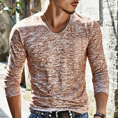 [Shujin ]camiseta masculina casual ,camiseta de manga longa com estampa, tops de g - dezzabella57