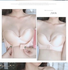 Sutiã sem alças, para mulher, sem fio ,sexy push up sutiã invisível na internet