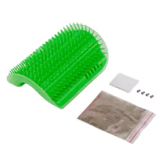 Gatos escova de canto gato massagem auto pente escova gato esfrega o rosto - comprar online