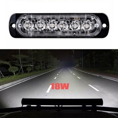Lâmpada led em barra de luz para trabalho, farol de neblina 12v, offroad, suv, - dezzabella57