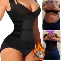 Imagem do Cinta modeladora feminina com zíper, espartilhamento modelador de corpo ,neopren