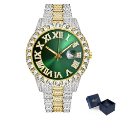 relógio masculino marca de luxo completo diamante na internet