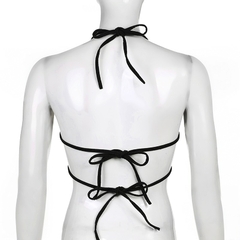 Rapcopter , borboleta ,top colheita sem costas cinta camiseta sexy - loja online