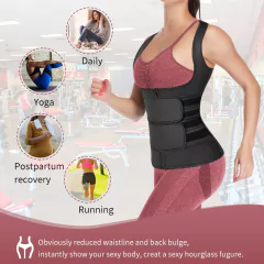 Cinta modeladora feminina com zíper, espartilhamento modelador de corpo ,neopren - comprar online