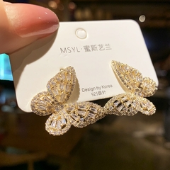 brincos dourado, borboleta , para mulheres , otimo para presentes - comprar online