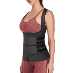 Cinta modeladora feminina com zíper, espartilhamento modelador de corpo ,neopren - comprar online