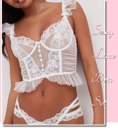 Corseletes florais, secretos ,sutiã corpete feminino, botões recortados, topo doce - dezzabella57
