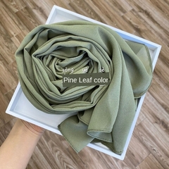 Lenço hijabs muçulmano da malásia, cachecol longo com pérolas e chiffon simples na internet