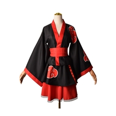Conjunto de roupas femininas de anime para cosplay, 6 estilos, akatsuki, kimono,