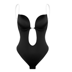 Body de mulher mergulhando profundo decote em v sem alças sem costas sem costur na internet