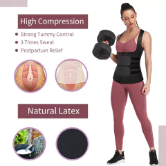 Cinta modeladora feminina com zíper, espartilhamento modelador de corpo ,neopren - comprar online