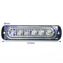 Lâmpada led em barra de luz para trabalho, farol de neblina 12v, offroad, suv, - dezzabella57