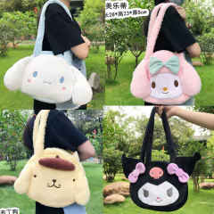 Imagem do Kawaii sanrioed ,pelúcia cinnamoroll ,melody kuromi, bolsas femininas ,bolsas de ombro