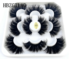 Imagem do 5 pares 25 mm, 3d, vison gourmet em massa, caixa personalizada wispy natural