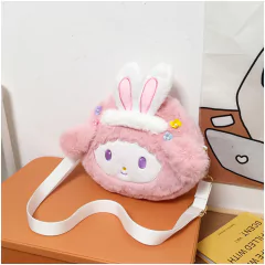 Kawaii sanrioed ,pelúcia cinnamoroll ,melody kuromi, bolsas femininas ,bolsas de ombro - comprar online