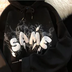 Camisolas femininas y2k anjo, orelhas, espuma grunge hoodies roupas góticas - dezzabella57