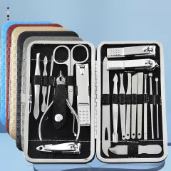 19 pçs/set Poda Nail Clippers, Corte Alicate ,Conjunto Único Nail Groove Pedicure - dezzabella57