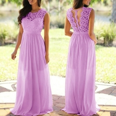 Vestido feminino sensual sem mangas com costas abertas, vestido floral coral, madrinha - dezzabella57