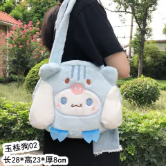 Kawaii sanrioed ,pelúcia cinnamoroll ,melody kuromi, bolsas femininas ,bolsas de ombro