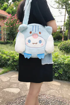 Kawaii sanrioed ,pelúcia cinnamoroll ,melody kuromi, bolsas femininas ,bolsas de ombro