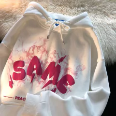 Camisolas femininas y2k anjo, orelhas, espuma grunge hoodies roupas góticas na internet