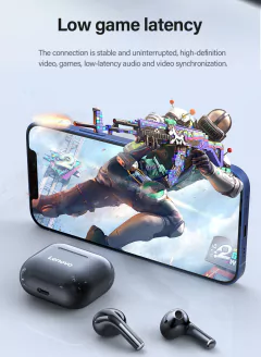 Original lenovo lp40 tws fones de ouvido sem fio bluetooth toque esportivo - comprar online