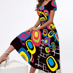 Movokaka verão vestido de primavera 2023 elegante vestido de festa na internet