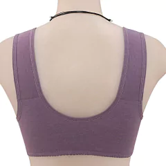 2021 novo sutiã de algodão feminino fio livre sutiãs fechamento frontal brale - comprar online
