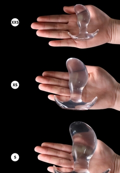 6 tamanhos plugue anal grande plug anal masculino macio vibrador jelly sexo anal na internet
