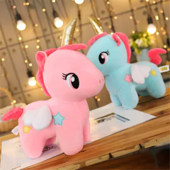 20cm, macio, unicórnio brinquedos de pelúcia, dormir, travesseiro