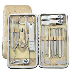 Imagem do 19 pçs/set Poda Nail Clippers, Corte Alicate ,Conjunto Único Nail Groove Pedicure