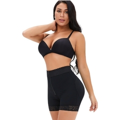 Zip corpo shaper bunda levantador sem costura mulheres cintura alta emagreciment