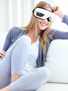 Olho Massageador ,6D Inteligente, Airbag ,Vibração, Eye Care ,Instrumento Compressa quente