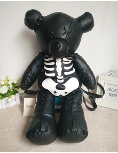 Imagem do Diinovivo moda, esqueleto de urso feminino, mochila estilo punk