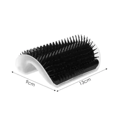 Gatos escova de canto gato massagem auto pente escova gato esfrega o rosto - comprar online