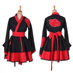 Conjunto de roupas femininas de anime para cosplay, 6 estilos, akatsuki, kimono,