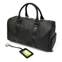 Imagem do Luxo [[couro genuíno ]unissex- bolsa de viagem de couro de vaca bag