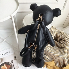 Diinovivo moda, esqueleto de urso feminino, mochila estilo punk - dezzabella57