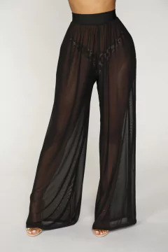 Mulheres ver através de boho, perna ,larga ,calças de cintura alta ,praia ,solta, longo - dezzabella57