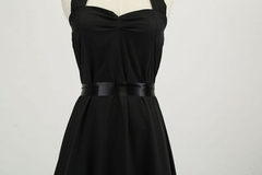 Vestido sexy retrô de bolinhas vermelhas audrey hepburn vestido frente única